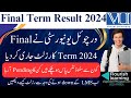 VU Final Term Result 2024 Announced / Final Term Result Spring 2024 / Result Final Term 2024