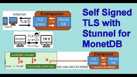 0530 Self Signed TLS with Stunnel for MonetDB