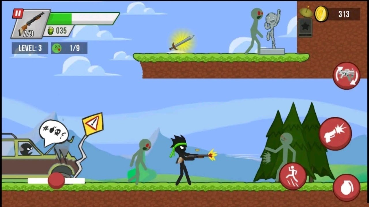 Stick Vs Zombies – Stickman Survival & Zombie Battle Gameplay | Android/iOS