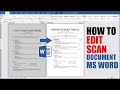 How to Edit Scan Document in Microsoft Word Hindi Tutorial || Scan Documents ko Kaise Edit Kre