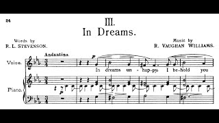 In Dreams (C Minor), Ralph Vaughan Williams, Piano Accompaniment.