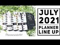 July 2021 Planner Line Up & Set Up | FrankenPlanner | Happy Planner | Multiple Planners