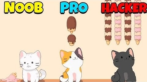 Noob vs Pro vs Hacker in Duet Cat