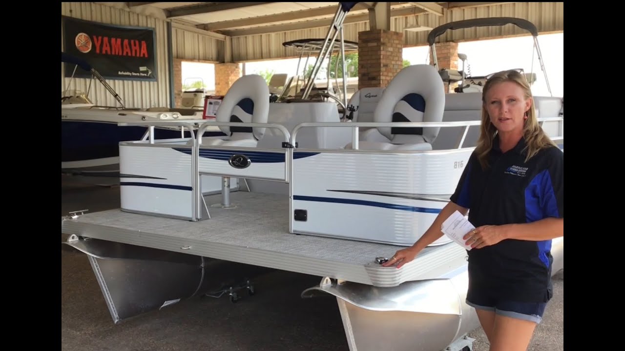 Apex Qwest 816 Adventure Pontoon - YouTube