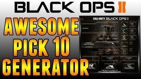 Black Ops 2 Pick 10 System Generator (Link In Description)
