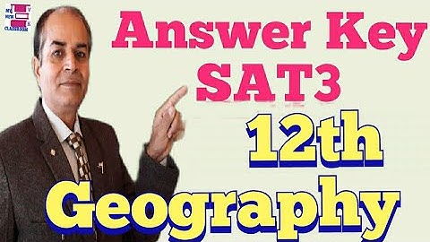 answer key Sat3 geography class 12 hbse solved by vijay kumar