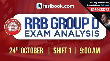 RRB Group D Exam Analysis | 24th October Shift 1 | RRB Group D 2018 Exam Review + Questions Asked
