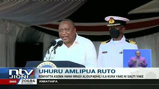 Rais Uhuru Kenyatta amshambulia DP Ruto, Mombasa