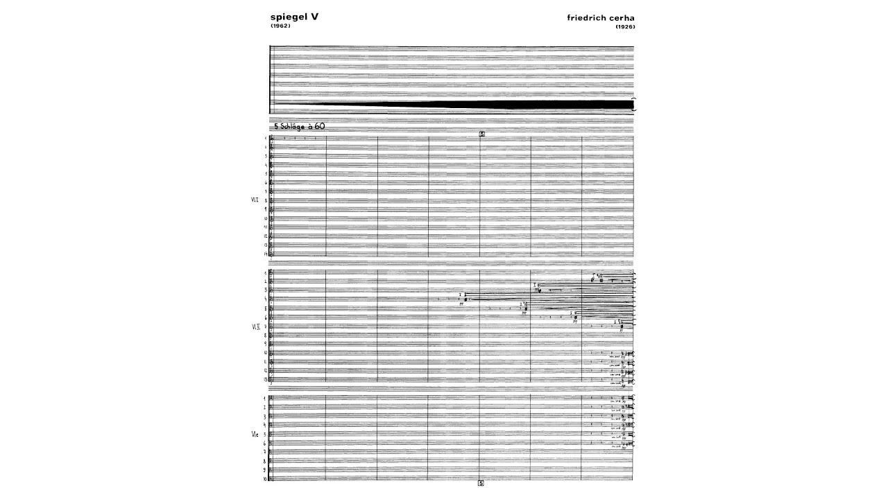 Friedrich Cerha - Spiegel V (Audio + Full Score)