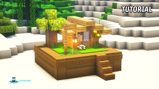 Minecraft: How To Build A Beautiful Hut For Your Dog Tutorial!