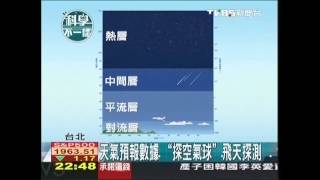【科學不一樣】天氣預報數據　「探空氣球」飛天探測