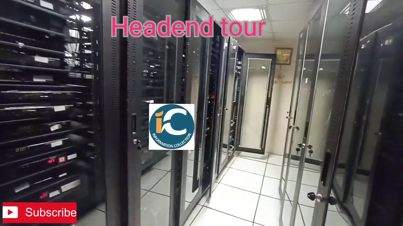 Digital cable TV Headend tour by information collection. YouTube