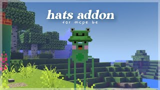 cute hat addon for minecraft pe | aesthetic mod