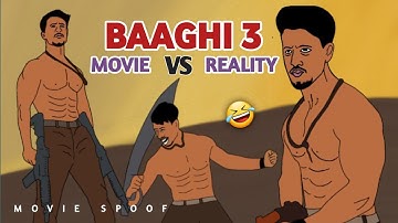 BAAGHI 3 movie vs reality | funny movie spoof 😂 | tiger shroff | shraddha | mv creation