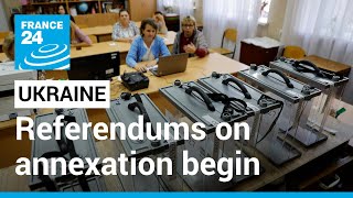 Referendums on Russian annexation begin in occupied Ukraine territories • FRANCE 24 English
