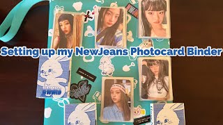 Setting up my NewJeans Photocard Binder