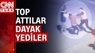 Güvenlikçi Tekvandocu Çıkınca Gençler Dayağı Yedi