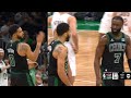 Jayson tatum gets tech for waving off ref and tells jaylen brown fk off me