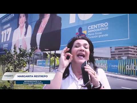 Margarita Restrepo protesta contra la Alcaldía de Medellín y predice revocatoria de Daniel Quintero