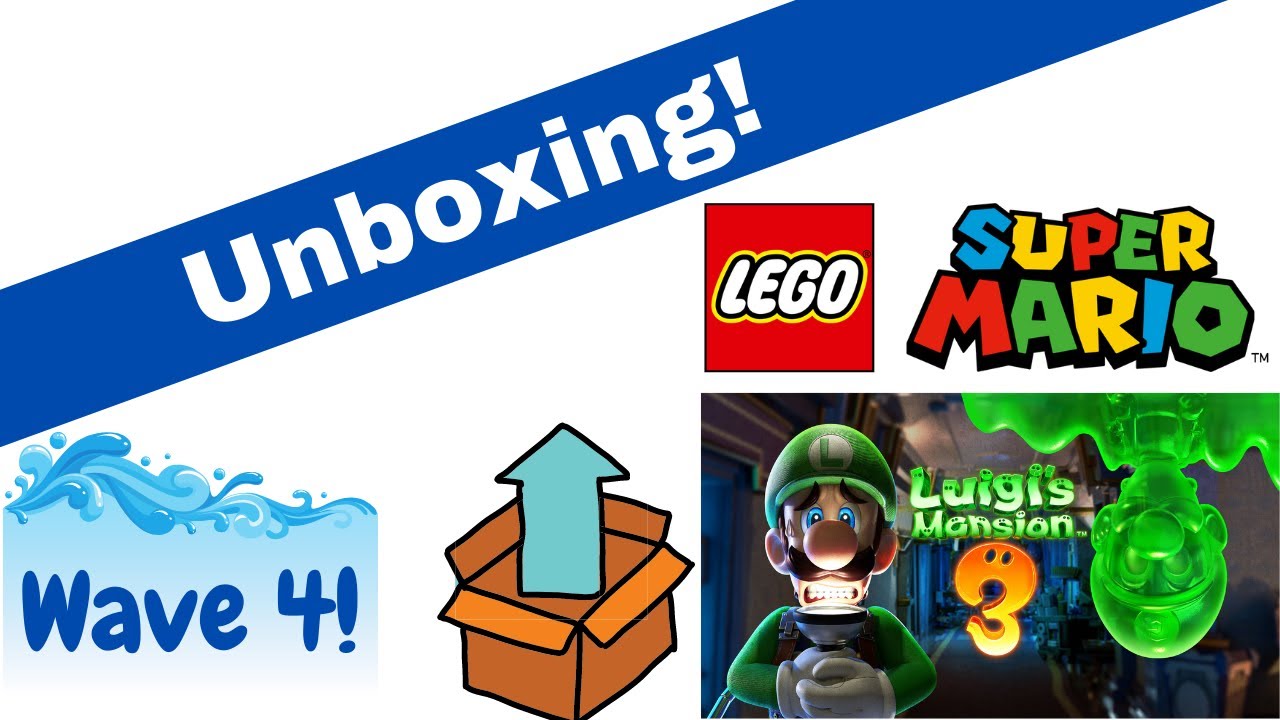 Unboxing 3 Luigi's Mansion Themed LEGO Super Mario Wave 4 Sets!