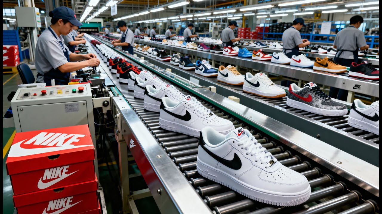 Inside Nike's Shoe Factory: The Journey from Sketch to Sneaker! 👟✏️
