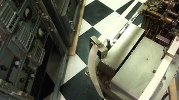 Model 28 teletype demo - 9 teletypes