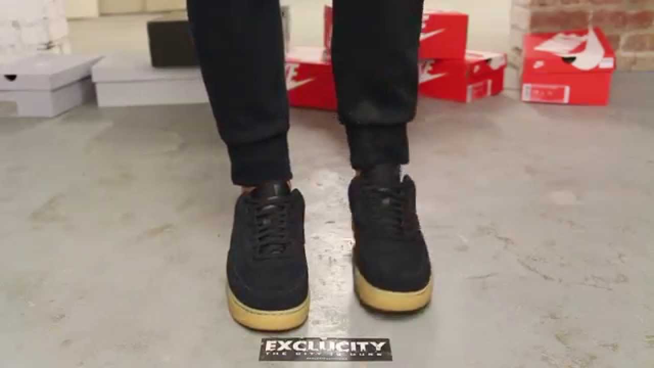 black gum sole air force ones