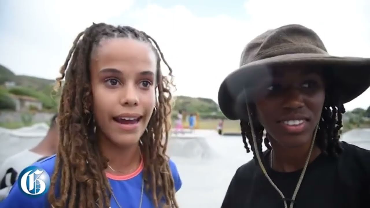 JAMAICA GLEANER (Kayla and Kadiya Interview) Girls skate day part 1