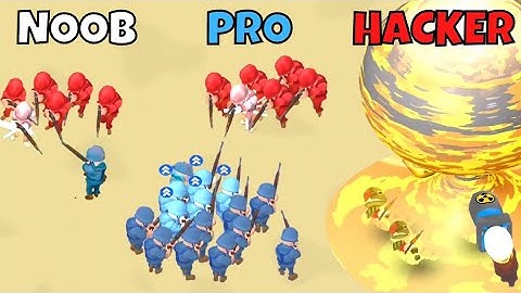 NOOB vs PRO vs HACKER in Army Commander