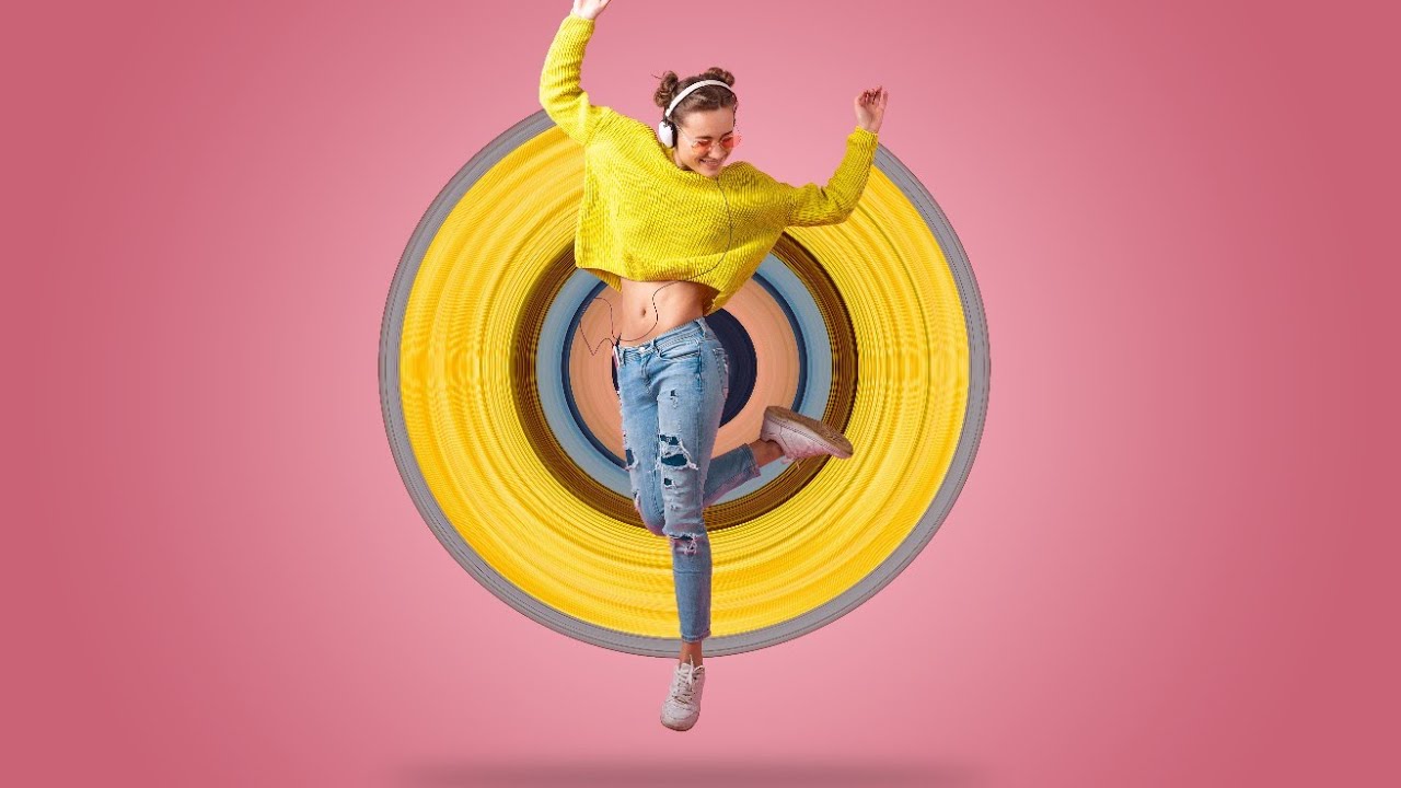 Circular Stretch Effect - Photoshop CC Tutorial - YouTube