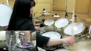 ARCH ENEMY &quot;Dark Insanity&quot; drum cover by Fumie Abe