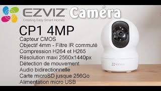 Caméra intérieure intelligente EZVIZ CP1 360° 2K H265