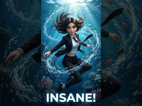 How does she dance underwater? #shorts #wow #underwater by NextGen Quantum AI Magic - FutureMind