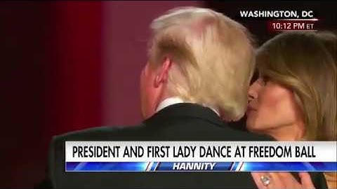 President Donald Trump's first dance with First Lady Melania Trump [UNALTERED AUDIO]