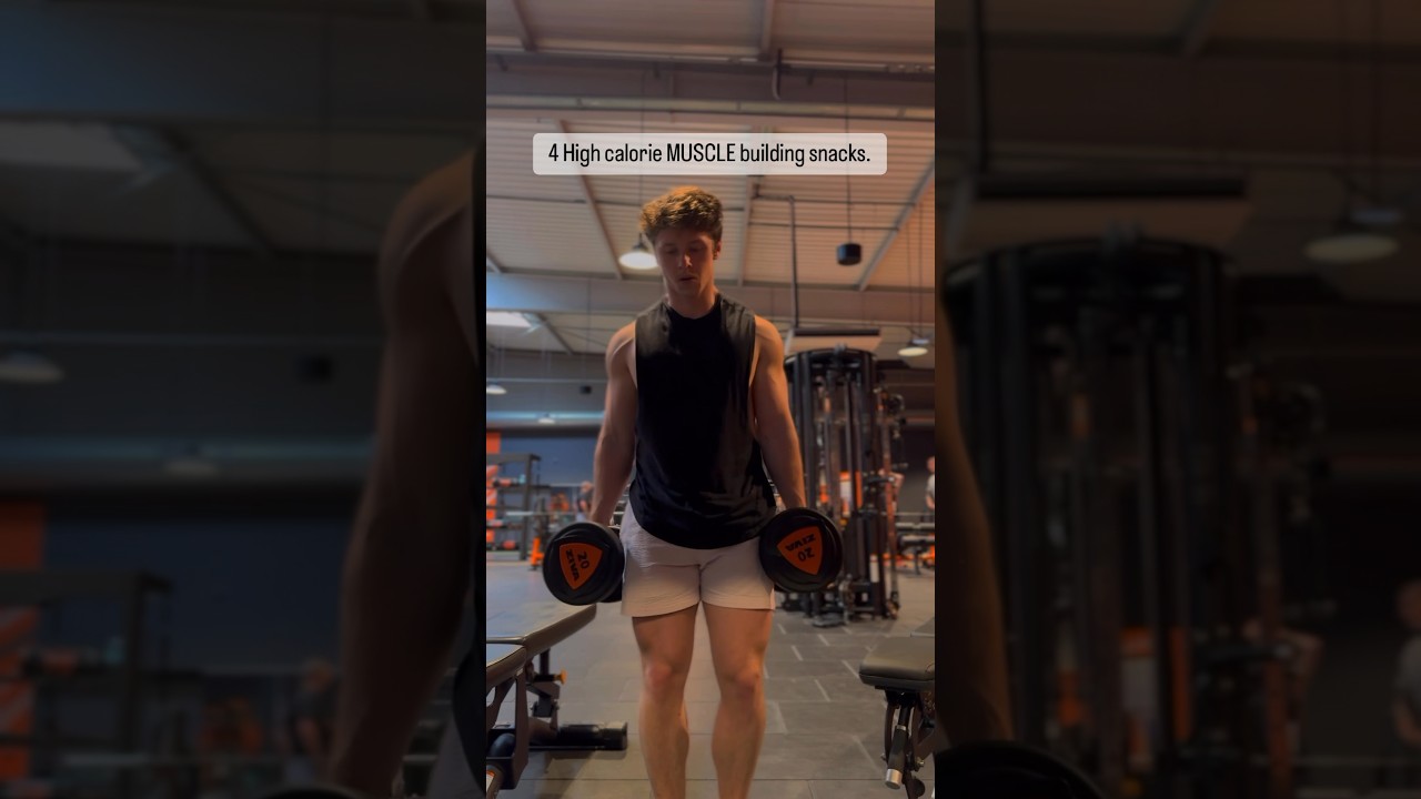 4 High calorie MUSCLE building snacks 🔥 