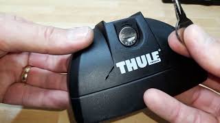 How to remove THULE core lock without master key from clamp base roof Rack