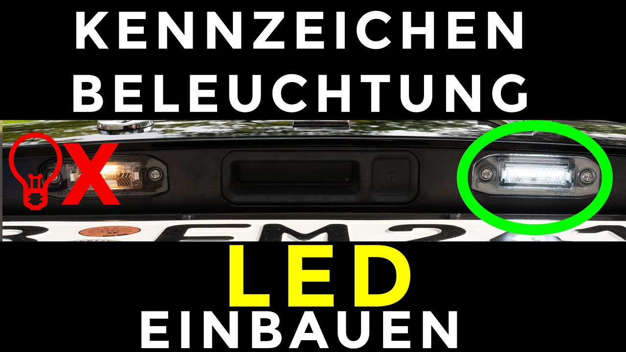 SUPER EINFACH: Kennzeichenbeleuchtung auf LED wechseln (bspw. Volvo V60).  Das kann jeder! 