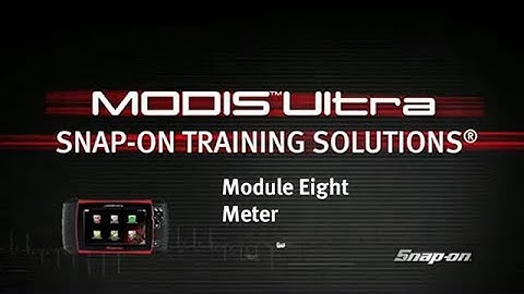 MODIS Ultra Training Module 08 | Snap-on Diagnostics UK