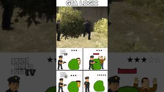 GTA LOGIC😂 #gta #grandtheftauto #memes #rockstargames #gta6