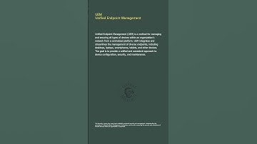UEM - Unified Endpoint Management - Security+