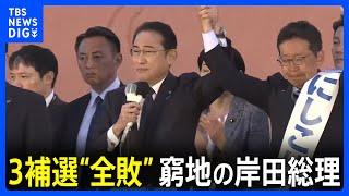 “トップを替えなければ” 自民党が3補選“全敗” 窮地の岸田総理　政権運営に大打撃｜TBS NEWS DIG