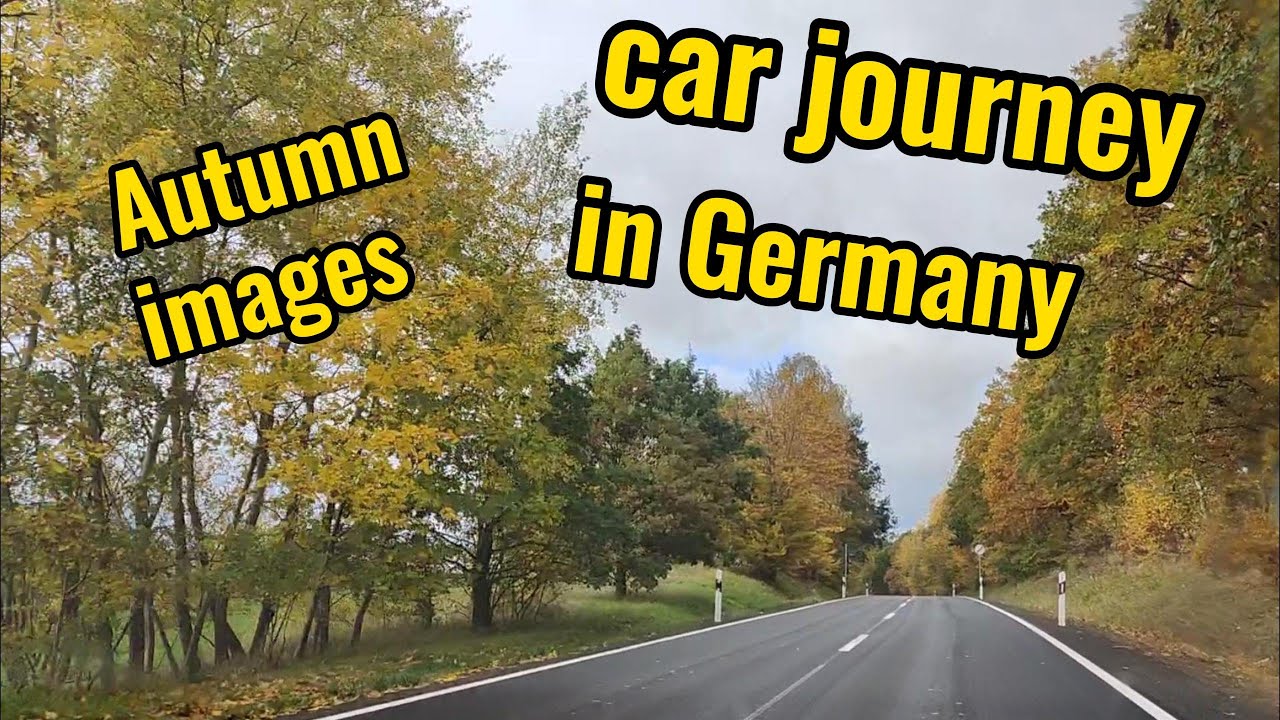 Captivating fall colors in Germany/Enchanting car ride through Germany's autumn splendor