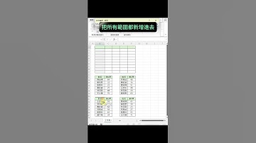 EXCEL快速合併多個範圍資料