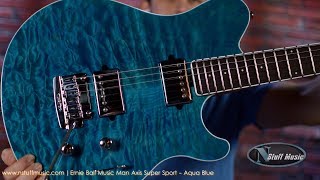 Ernie Ball Music Man Axis Super Sport - Aqua Blue chords