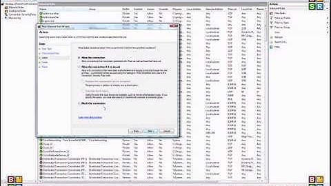 Windows firewall inbound port allow