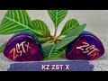 Вакуумные наушники KZ Audio ZST X PURPLE with mic