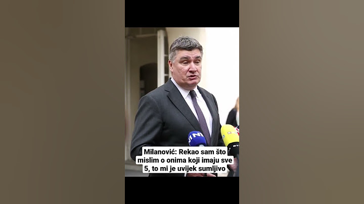 Milanović: Rekao sam što mislim o onima koji imaju sve 5, to mi je uvijek sumljivo #shorts