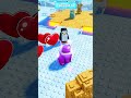 Greedy Penguin Fail in Penguin Knockout #roblox #penguinknockout