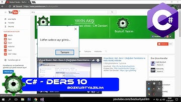 C# Ders 10 - Try Catch Kullanımı