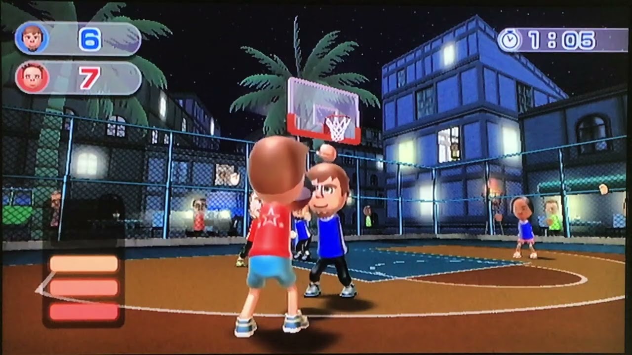 Wii Sports Resort Series: Basketball Pickup Game (Bob vs. Barbara)
